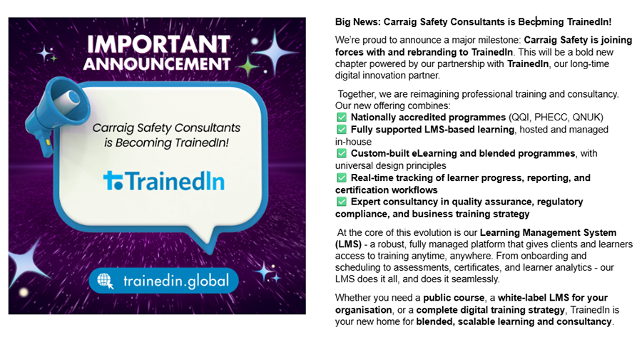 Important announcement